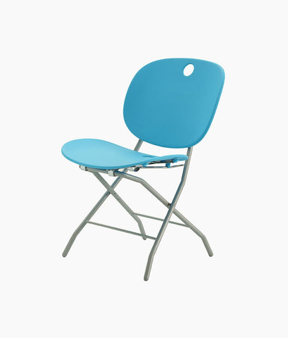 A Blue Folding Chair